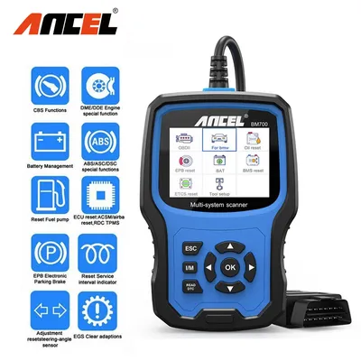 Ancel BM700 Car Full System OBD2 Scanner Auto Code Reader Oil Battery TPMS Reset OBD2 Diagnostic