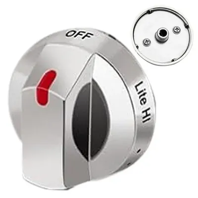 Top Burner Control Dial Knob Range Oven Stove Knob Easy Installation Sturdy Alloy Oven Top Burner