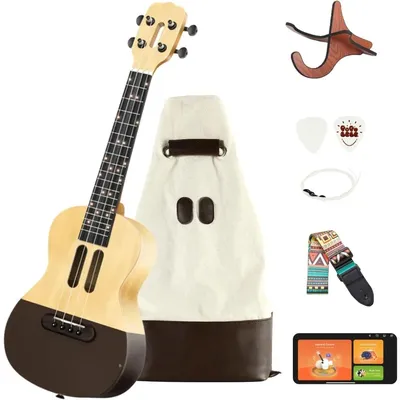 Ukulele for Beginners 23-Inch with Intelligent Visual Interactive Exercise Guidance,72 LEDs, and