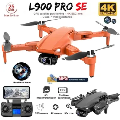 L900 Pro SE GPS Drone Profesional 4K HD Camera 5G WIFI FPV Quadcopter With Brushless Motor Foldable