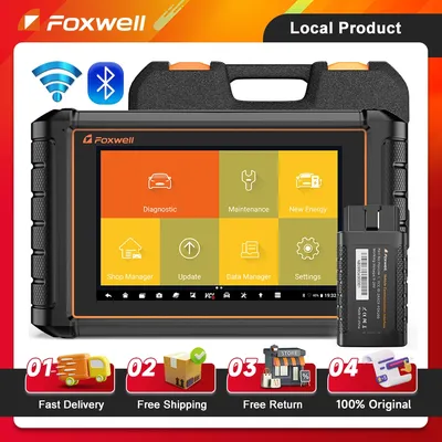 FOXWELL NT909 Diagnostic Tool Bluetooth Scanner Automotivo All System Active Test ECU Coding