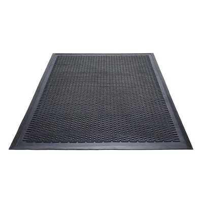 14030500 Clean Step Outdoor Rubber Scraper Mat, Polypropylene, 36 x 60, Black