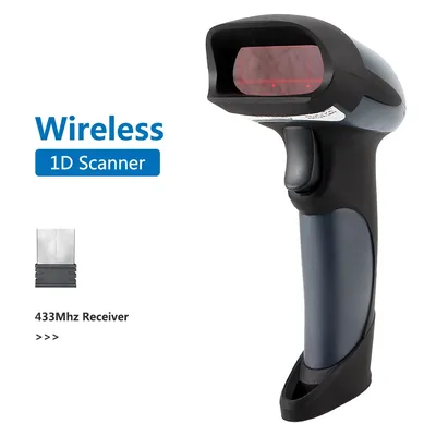 NETUM NT-M2 Portable Laser Wireless Barcode Scanner Reader USB 433MHz 256KB Flash Memory 3000 Bar