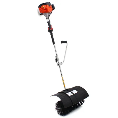 2.5HP 52CC Gas Power Sweeper Handheld Broom Cleaning Driveway Turf Grass Cleaner