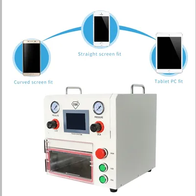 Tbk 108P Curved Screen Repair 3 in 1 Vacuum Laminating Machine For IPhone SAMSUNG LCD Oca Laminator