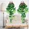 Green Artificial Lvy Fake Hanging Vine Leaf Plant Leaves Garland Home Garden Wall Decoration Fake