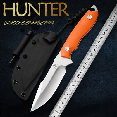 HUANGFU High quality fixed blades, outdoor straight knives, wilderness survival knives, men's