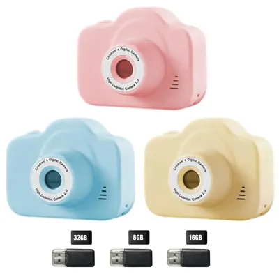 2000w Children's Camera Mini HD 1080P Video Record Support TF Card Intelligent Shooting Kids Digital