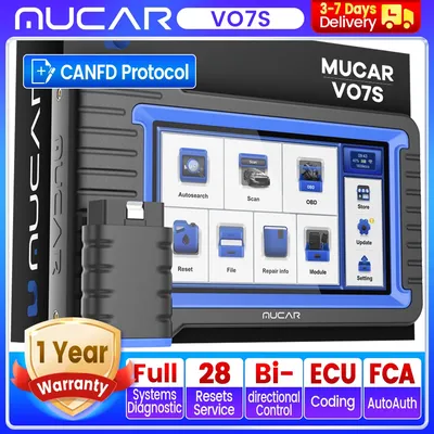 MUCAR VO7 S Best Professional Car Diagnostic Tools All System Automotive Obd2 Scanner Auto Diagnosis