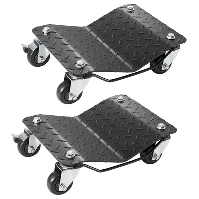 VEVOR Car Tire Wheel Trolley Dollies 2/4PCS 1500 Lbs Weight Capacity Vehicle Skates Moving Tire with