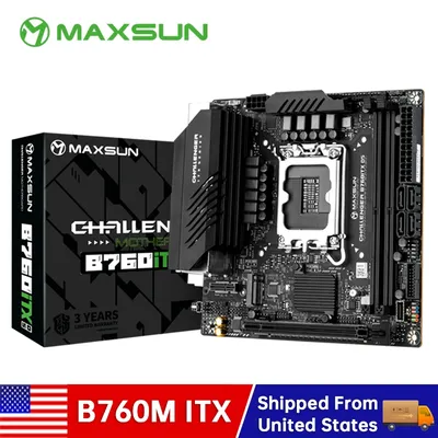 MAXSUN B760M ITX D5 Gaming Computer Desktop Motherboard DDR5 PCIE5.0 LGA1700 Intel 12th/13th/14th