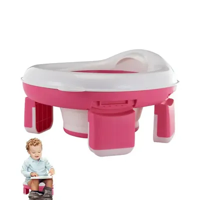 Baby Portable Toilet Multifunction Pot Baby Folding Potty Training Seat 3 In 1 Travel Training Chair