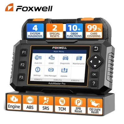 FOXWELL NT614 Elite OBD2 Car Scanner ABS SAS EPB Oil Reset Engine Airbag Transmission ABS OBD 2 Auto