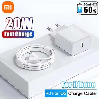 Xiaomi 20W For iPhone Charger USB Type C Fast Charger For iPhone 14 13 12 11 Pro Max XR XS Plus PD