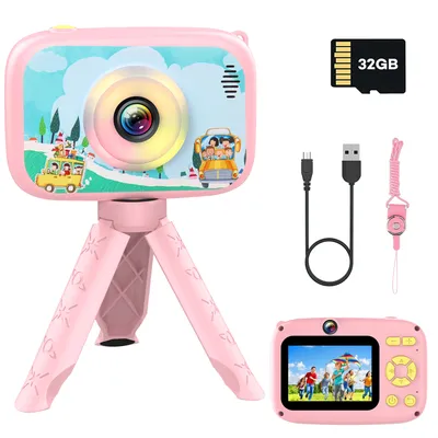 Kids Camera Toys for 3-12 Years Old 40MP HD Selfie Digital Video Camera with 32GB SD Card