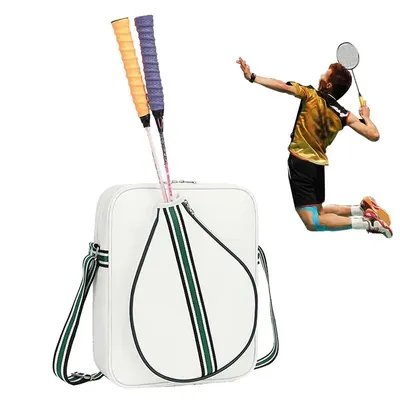 Tennis Tote Badminton Bag With Adjustable Strap Large Capacity Carrying Bags For Outdoor Activities