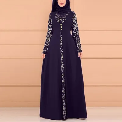 Muslim Women Dress Prayer Garment Abaya Long Khimar Ramadan Arab Gown Abayas Middle Eastern Ethnic