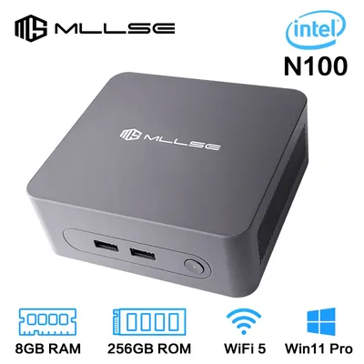 MLLSE G3 Mini PC Alder Lake N100 Windows 11 Pro Intel 12th DDR4 8GB RAM 256GB ROM WiFi 5 BT4.2