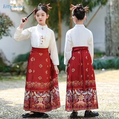 Mamian Hanfu Skirt Summer Skirts Girl Chinese Traditional Outfit Mamian Qun Tang Dynasty Hanfu Thin