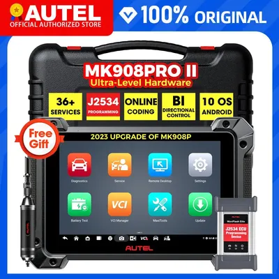 Autel MaxiCom MK908 Pro II MK908PRO 2 Car Diagnostic Scanner J2534 Programmming Tools Advanced Key