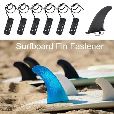 Surfboard Fin Buckle Surfing Watershed Fin Clip 6pcs Surfboard Fin Fastener BWatershed Clip For