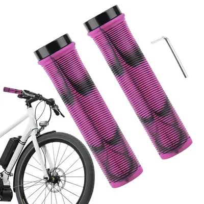 Mountain Bike Handlebar Grips Anti-slip Kids Bike Grips Wear-Resistant Unilateral Locking Ergonomic