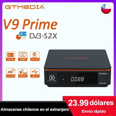 GTMEDIA V9 Prime DVB-S/S2/S2X satellite receiver，VCM/ACM/multi-stream/T2-MI, HEVC main 10 profile,