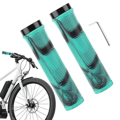 Ergonomic Road Bike Grips Anti-slip Mountain Bike Grips Bicycle Handle Grips Unilateral Locking