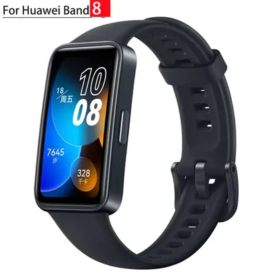 Silicone Watchbands for Huawei Band 8-NFC Replacement Wristband correas Sport Bracelet on Smart