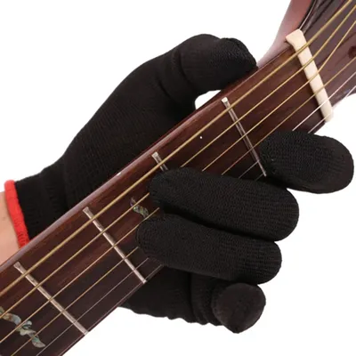 Fingertip Anti-pain Left Hand Guitar Glove Bass Glove Practice Fingertips Glove For Beginner