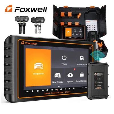 FOXWELL GT75TS Pofressional Bi-Directional Scan Tool ECU Coding TPMS Relearn/Activate/Program 31+ Reset OBD2 Automotive Scanner