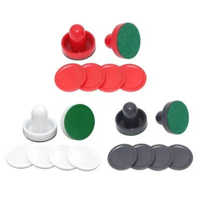 Air Hockey Paddles Pucks Great Goal Handles Pushers Replacement Accessories Game Tables Kids and