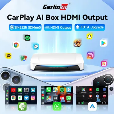 2024 New CarlinKit Android 13 CarPlay AI Box HDMI Wireless CarPlay Android Auto TV Video Box