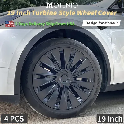 4PCS/Set Hubcaps 19 inch Coverage Turbine Wheel Cover Design for Tesla Model Y（2020-2024） Wheel