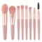 8Pcs Makeup Brushes Pro Pink Brush Set Powder EyeShadow Blending Eyeliner Eyelash Eyebrow Make Up