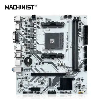 MACHINIST B450 AM4-A Motherboard Support AMD Ryzen 1-5 generation CPU HDMI VGA Desktop DDR4 Memory