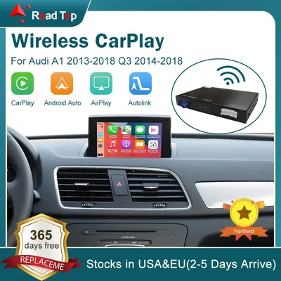 Wireless CarPlay Android Auto Interface for Audi A1 2013-2018 Q3 2014-2018 RMC HN+ with Mirror Link