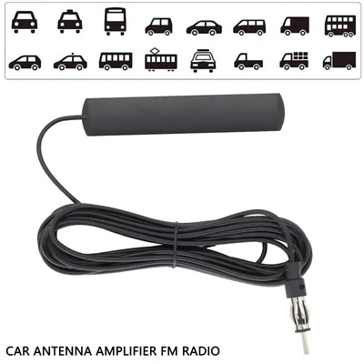 Car Radio AM/FM Antenna Universal Auto 5M Length Signal Amp Amplifier Marine Car Vehicle Boat RV