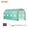 VEVOR Walk-in Tunnel Greenhouse Galvanized Frame & Waterproof Cover 15x7x7/10x7x7/20x10x7/12x7x7 ft