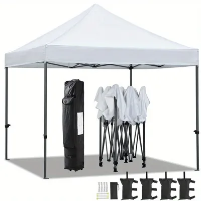 10x10' Commercial Pop UP Canopy Party Tent Folding Waterproof Gazebo Heavy Duty