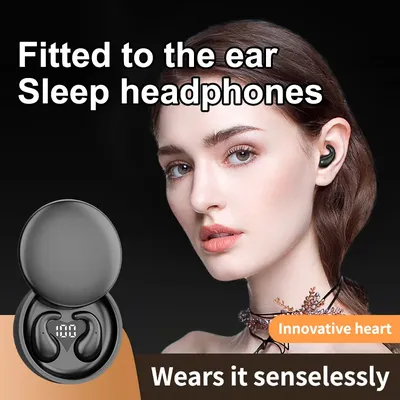 Invisible Sleep Wireless Earphone Bluetooth Headphones Earbuds with Mic for Phone,Sports Headsets