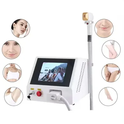 Professional Diode Ice Titanium Laser Body Hair Removal Machine 3 Wavelength 755/808/1064nm Face