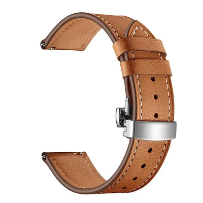 20mm 22mm Watch band For Amazfit GTS/2/2e/3/4/GTS2 Mini/GTR 4/GTR2/3/Pro stratos Leather Watch