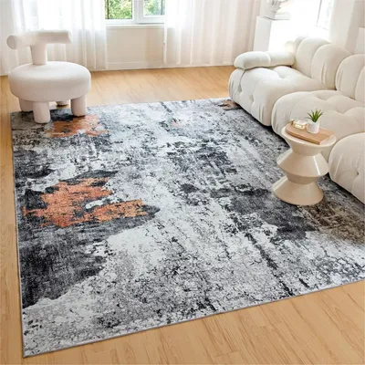 Orhopui Washable Rug,Abstract Modern Area Rugs with Non-Slip Backing, Living Room Bedroom Kitchen