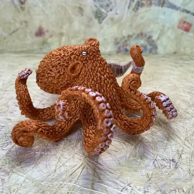 3.7inch North America Octopus Ocean Sea Life Figurine Toy Figures For Home Office Table Desk Top