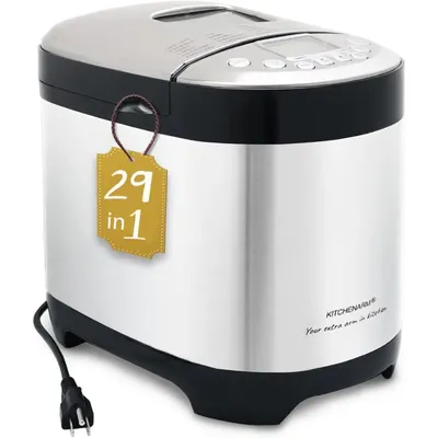 29-in-1 SMART Bread Machine with Gluten Free Setting 2LB 1.5LB 1LB Bread Maker Machine with Homemade