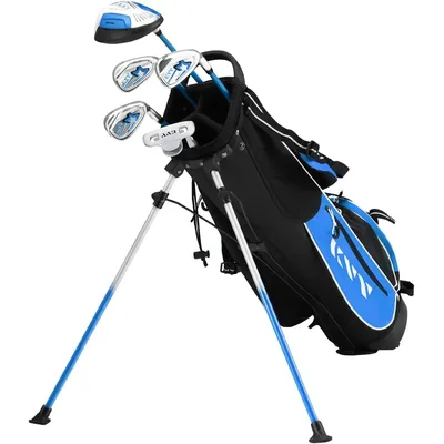 KVV Junior Complete Golf Club Set for Kids/Children Right Hand, includes Oversize Driver, Irons,