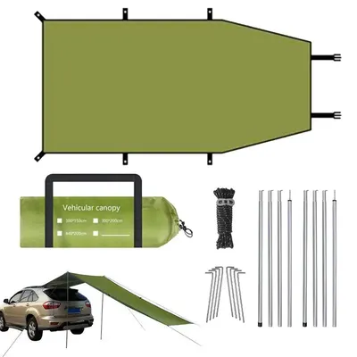 SUV Tailgate Tent Car Tent Awning Shade Waterproof Canopy Awning Tent SUV Tent Trunk Tent Sun Shade