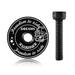 Headset Top Cap With M6x35mm Bolt Bike Aluminum Alloy Ultralight Stem Cap Compatible with All Road MTB 1~1 8