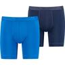 PUMA Herren Unterhose SPORT MICROFIBER LONG BOXER 2P, Größe L in Blau